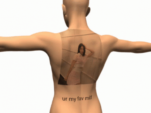 the rear view of a person holding their arms out to their side