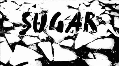 black and white image of sugar or bleach over a dirty background