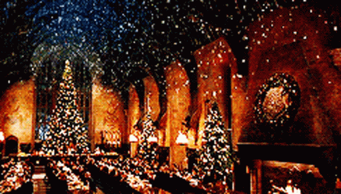 a decorated church is shown during the holidays season