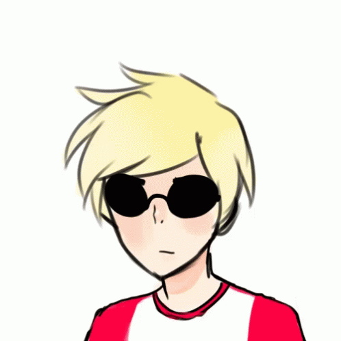a drawing of a young man in sunglasses