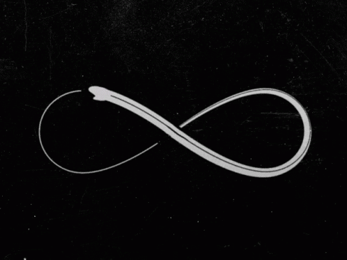 an image of a white thread connected with a black background