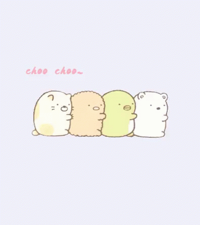 four bears in the same line with the words choo choo
