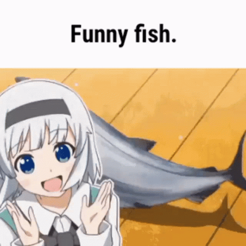 a woman with an expression that says funny fish