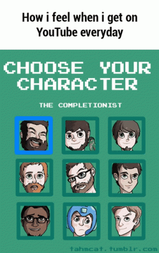 an advertit for the video game choose your character