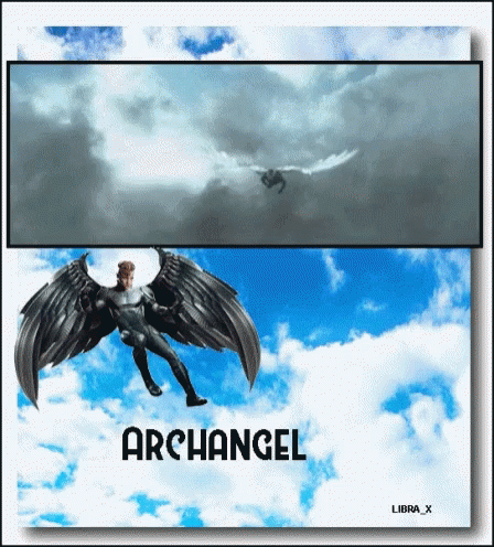 an artistic ad for the magazine archangel