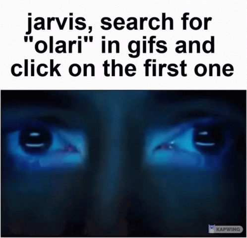 a man in the picture with the caption'jarvis search for person in giraffe and click on the first one