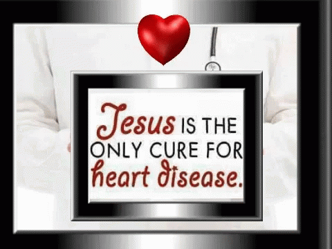 the logo for jesus is the only care for heart disease