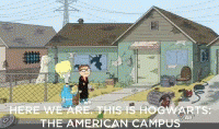 an animation depicting an american cam in the 1960s
