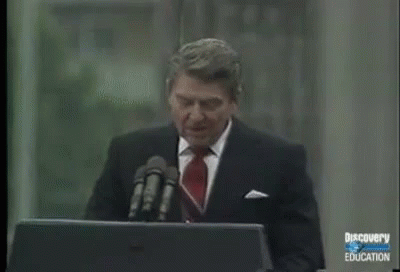 an old po of a man giving a speech