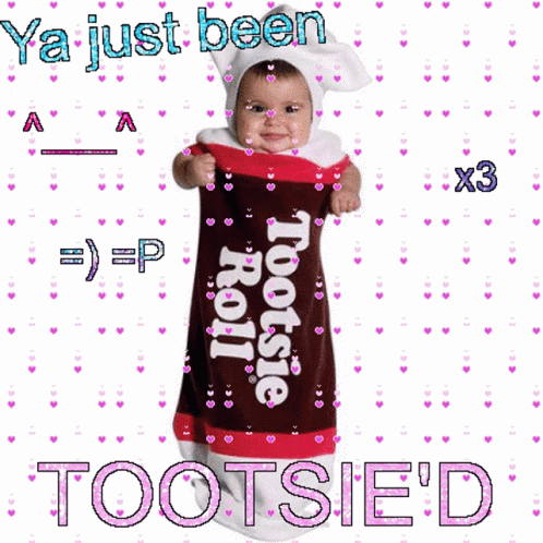this poster features the phrase tootsie added to it