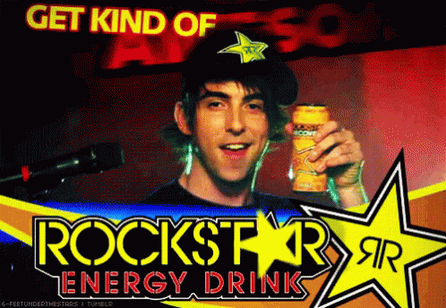 a poster for rockstar energy drink