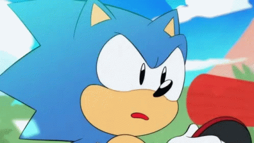 sonic the hedgehog appears to have had a long time coming out of his hand