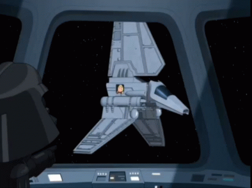 a star wars game scene with an airplane