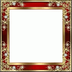 a blue frame with snowflakes on it