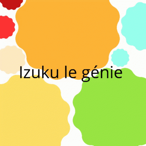 a colorful pattern with the words izumu'gene on it
