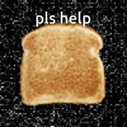 a black background with a white text and blue toast