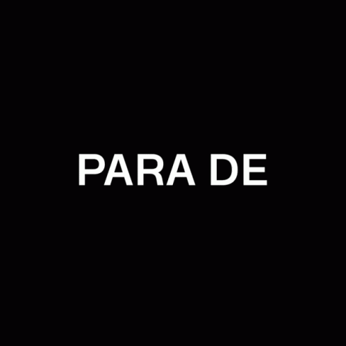 there is the word para de on the dark background