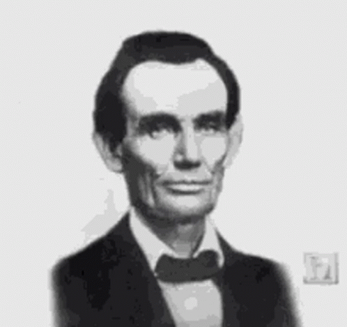 an old pograph of aham lincoln