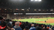 this is an image of a crowd of people at a baseball game