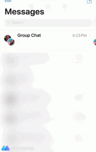 a group chat on a mobile phone