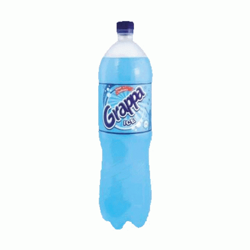 g soda bottle is shown with a white background