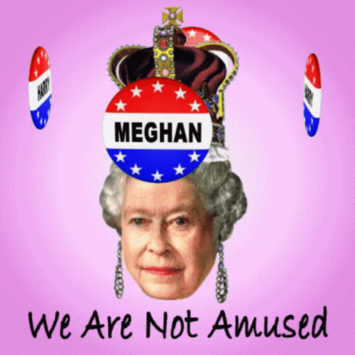a purple background has a graphic of a blue queen with american flag decorations