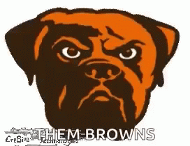 the em - browns logo is shown with a pug face