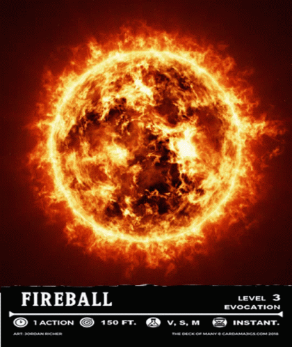 a blue fireball is seen in this advertit