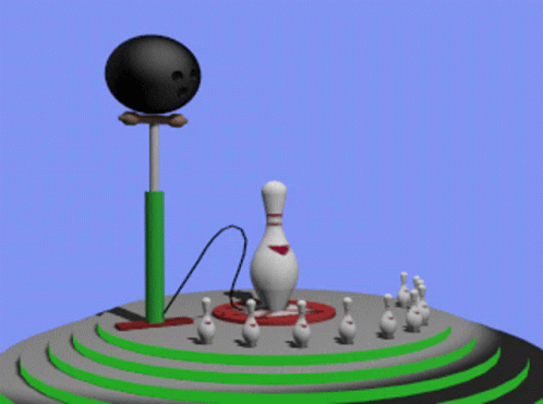 an image of a bowling game