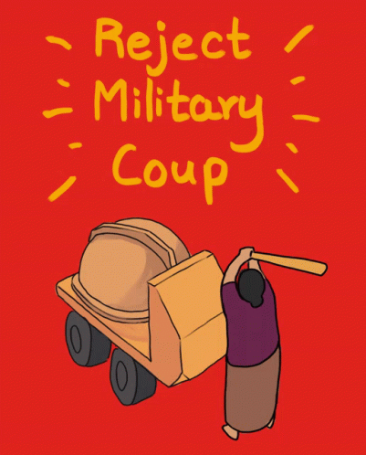 this is an image of the words project military coupe