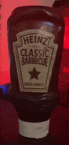 an old fashioned bottle of heinzz classic barbeque