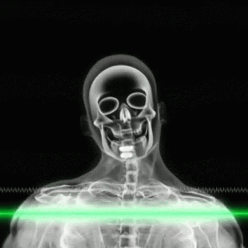 a 3d image of a person with glasses on their face and in a body that has neon light behind the upper half of the head