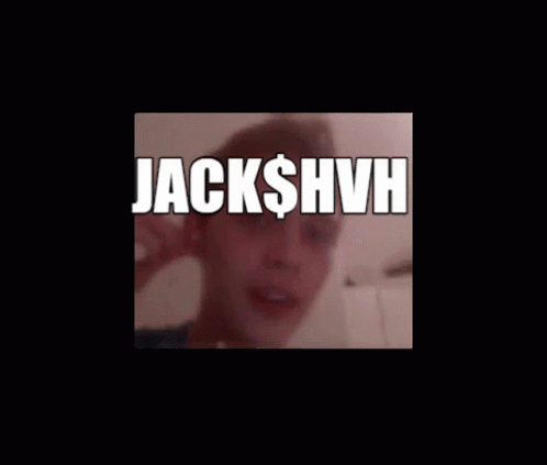 a black and white po of a person with a sign saying jack $ hvy