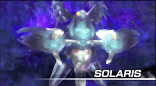 a picture of a solaris character with the word solaris