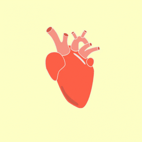 an abstract heart with pipes coming out of the inside of it