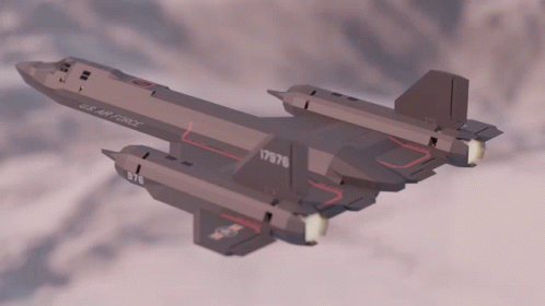 a model of a jet is flying through the sky