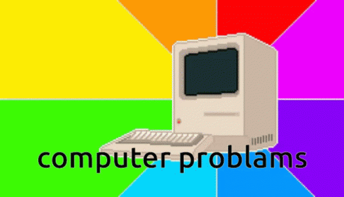 a computer program on a multicolored background