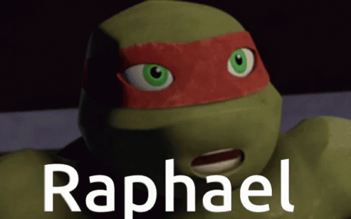 a picture with the words raphael on it