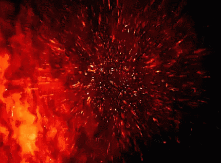 a colorful blue fireworks exploding against a black background