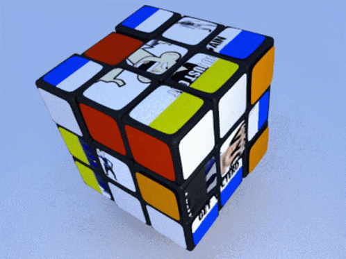 the rubik rub cube has three different colors