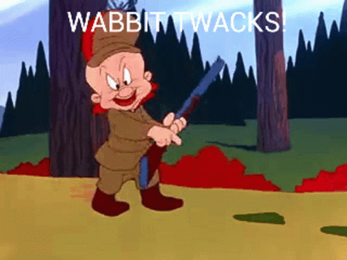 an animated scene shows a cartoon character walking in the woods