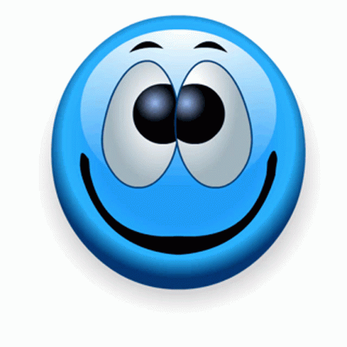 an emoticive smiley face with googly eyes