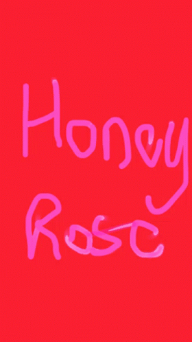 a logo with the word hony rose written below