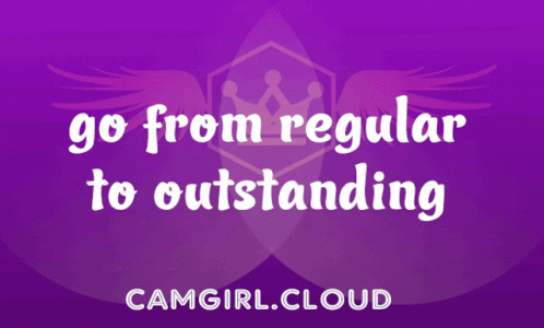 a purple background with white text that reads, go from regular to outstanding