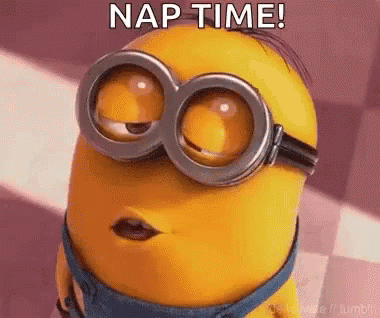an image of a cartoon with words that read nap time