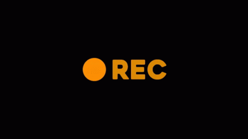 blue rec logo on black background