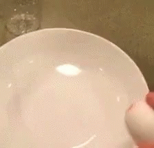 an octo holding onto the inside of a white bowl
