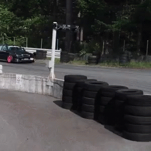 an image of a parking lot full of tires