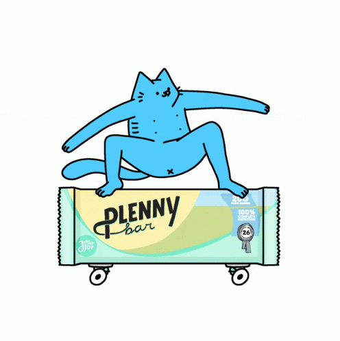 a cat doing yoga on top of a box with the word'plenty beer '