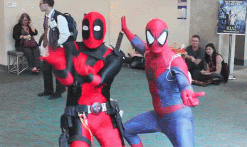 two females dressed up as comic characters